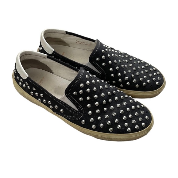 Saint Laurent Paris Studded Slip-On Sneakers - Picture 1 of 3